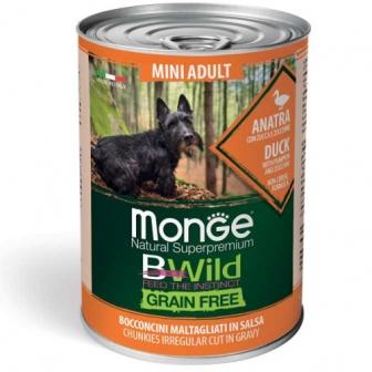 Monge bwild, Monge mini adult per chihuahua o jack russel, cibo monge, offerta monge, cibo umido della monge per cani di piccola taglia contenuto di 400 gr