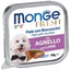 Delizioso paté con un cuore di prelibati bocconcini all'interno. Alimento completo per cani.  Senza coloranti, conservanti e con un basso tenore di zuccheri, è ideale per cani di piccola taglia e come premio per i cani più grandi. Agnello, Anatra, Maiale, Salmone, Manzo, Pollo, Verdure, Tacchino, Merluzzo, Tonno, 