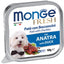 Delizioso paté con un cuore di prelibati bocconcini all'interno. Alimento completo per cani.  Senza coloranti, conservanti e con un basso tenore di zuccheri, è ideale per cani di piccola taglia e come premio per i cani più grandi. Agnello, Anatra, Maiale, Salmone, Manzo, Pollo, Verdure, Tacchino, Merluzzo, Tonno, 