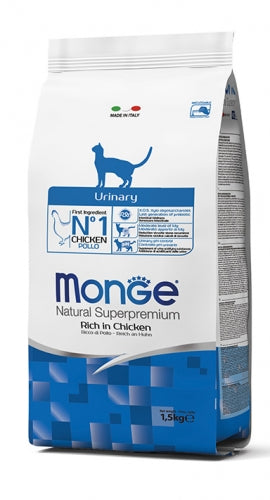 Crocchette Monge Natural super premium Urinary, Adult, Gatto, Cibo Secco, Riduzione Recidive Calcoli di Struvite 