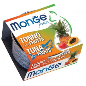 Monge Fruits per Gatto al Tonno con Frutta cibo umido 80 g