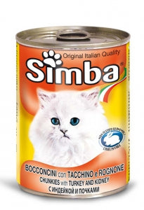 Alimento completo, cibo umido per gatto in deliziosi Bocconcini di Tacchino e Rognone.