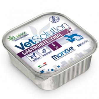 Cibo umido per cane della Monge vetsolution, Gastrointestinal indicato per cani che soffrono di gastroenteriti acute e cronico, scatoletta di 150 gr