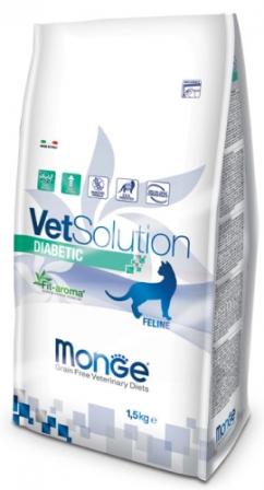 DIETA VETERINARIA GATTO, DIABETIC VETSOLUTION, MONGE 1,5 KG
